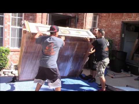 How to move a big heavy antique piece of furniture