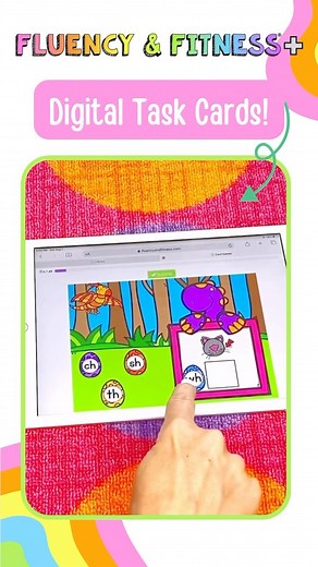 Have you tried our Fluency & Fitness Digital Task Cards yet?? The cool thing about Digital Task Cards is that they’re perfect for individual assignments and learning centers. ❤️ ✨ When you’re a Fluency & Fitness member, it even gives you feedback and information about how your kids are doing with the content! It grades it for you and provides you reports on how they do. Learn more about all the ways you can use Fluency & Fitness at fluencyandfitness.com 🥳🥳 #digitaltaskcards #learningcenters #i