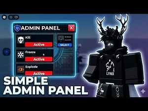 How to make a SIMPLE Admin Panel in Roblox Studio (Easy)