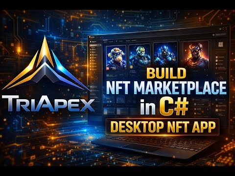 NFT Marketplace in C# (.NET) — Complete Desktop Application Demo