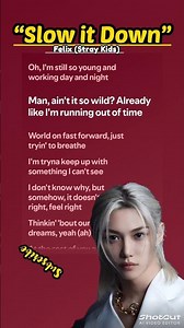 “Slow it Down”- Felix (Lyrics) #newsong#kpop#felix#straykids#trending#lyrics
