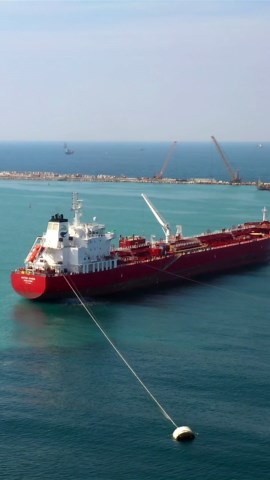 Wildlife in Peril: Aerial View of Oil Spill Devastation.