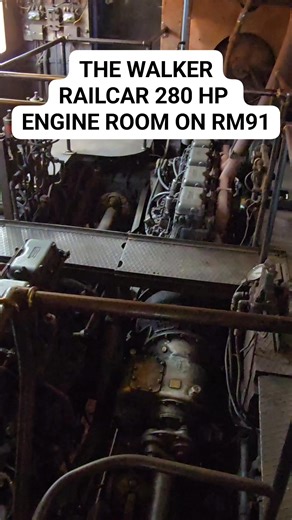 The Walker Railcar Engine Room - it's very loud and very hot in there! These particular units were built in the 1950s for the Victorian Railways. | Schony747 Youtube & DVD