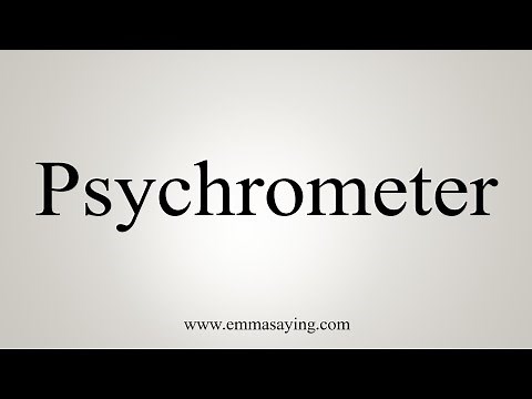 How To Say Psychrometer