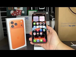 Apple iPhone 17 Pro Max Unboxing + First Boot Up (Cosmic Orange)