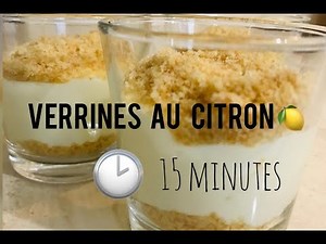 RECETTE : VERRINES AU CITRON ULTRA RAPIDE 🍋