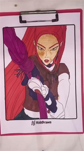 This is Mira from Kpopdemonhunters 🤩 #art #coloringadventure