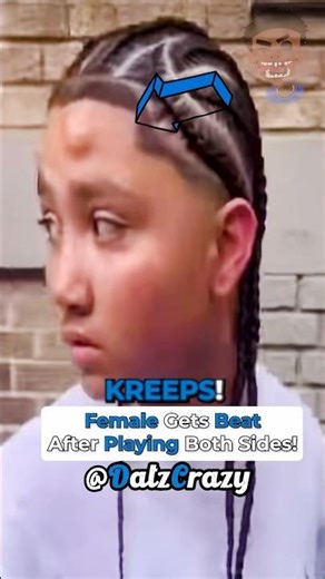 FEMALE Gets Taught A Lesson🥊For Playing Both Sides!😳 #rap #drill