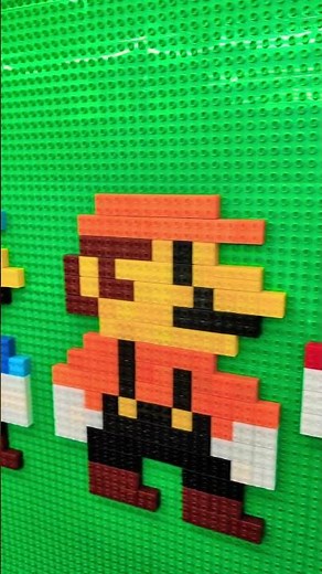 Super Mario Duplo Lego Builds on wall 🧱 What's you favorite Mario design? #marioday #legoduplo