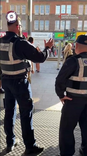 Transport Enforcement Officers Confront Man at Ealing Broadway Station