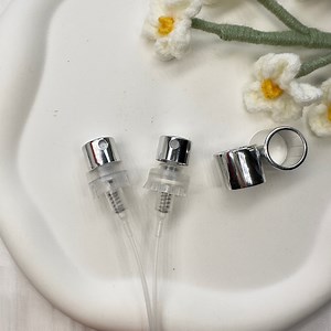 [Hot Item] Fea15 Perfume Bottle Easy Crimp Neck Silver Aluminum Spray Customized Fine Mist Perfume Sprayer Pump