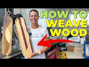 How To Make Weaved Inlay Charcuterie Boards // DIY Woodworking