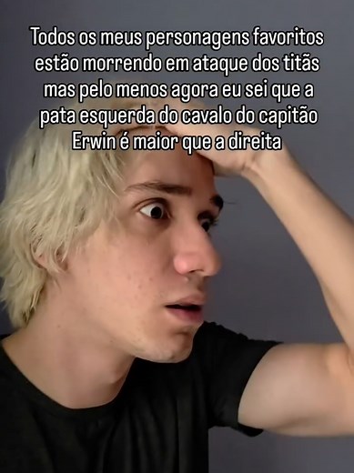 Meme de Attack on Titan: Comparação das Patas do Cavalo