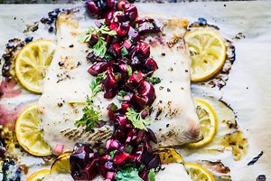 Whitefish with Cherry Salsa