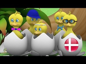 Fem Små Ænder | Børns musik | Børnerim | Nursery Rhymes in Danish | Five Little Ducks