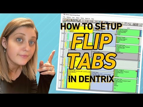 Dentrix Appointment Book Flip Tabs Tutorial
