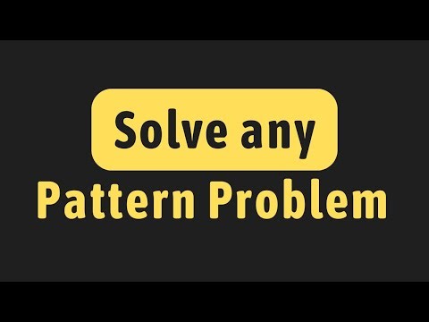 Solve any of PATTERN PROBLEMS - Python - Loops