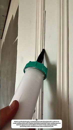 Perfect Caulking Technique | Satisfying Trim Finishing & Professional Sealant Application