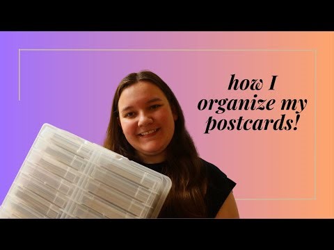 How I organize my postcards to sell on eBay!