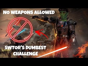 I Tried Playing SWTOR With ZERO Weapons...
