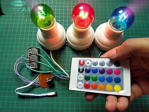 IR Remote Control Home Appliances using RGB LED Driver and 12v Relay