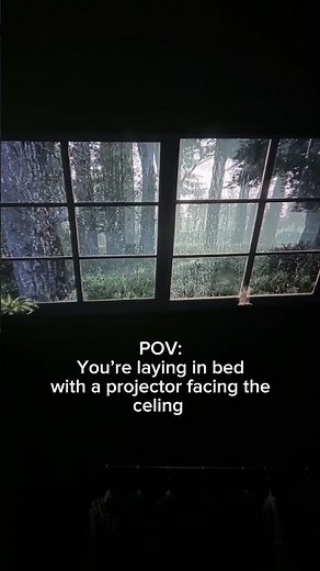 Search 4k window view for projector 😮‍💨 so relaxing