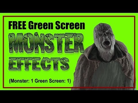 FREE PRACTICAL MONSTER EFFECTS (Monster: 1 Green Screen: 1)