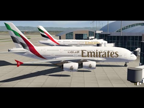 Emirates A380 ( Los Angeles to Dubai ) Full Flight Aerofly FS Gameplay