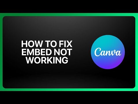 How To Fix “Embed Not Working” In Canva Website Builder 2025! Tutorial