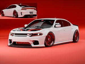 'Sensible' Dodge Charger SRT Hellcat Widebody CGIs Include Flying Fenders, Center Exhaust
