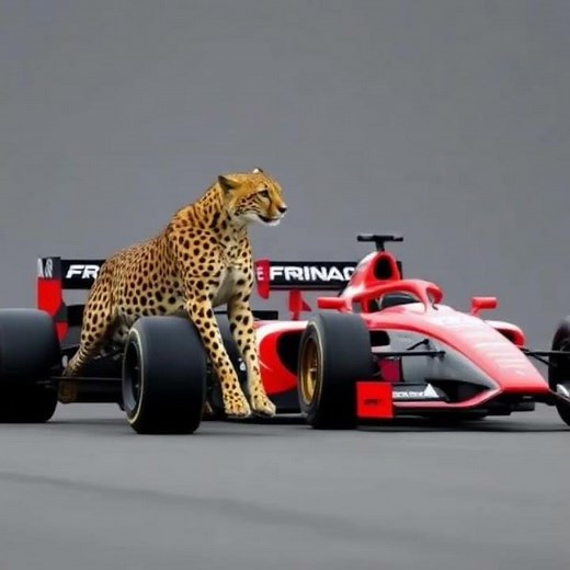 Cheetah vs F1 Car — 0–60 MPH Speed Test! #shortvideo #viralvideo #subscribe