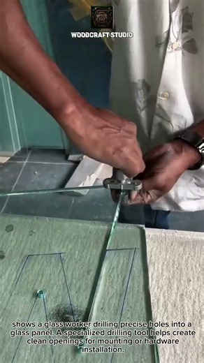 Watch This Precision Glass Drilling Technique Using a Diamond Guide and Water #Glass #Tools #Shorts