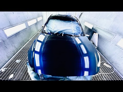 Blue metallic paint job 🔴mazda 3 with (devilbiss)Chinese gun