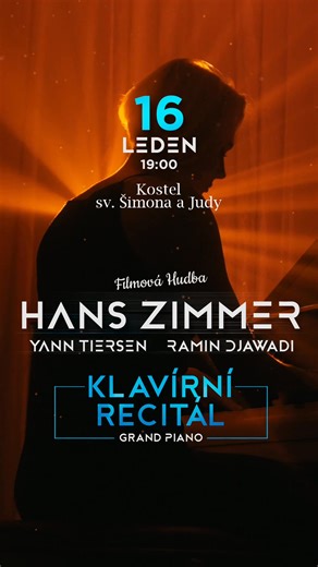 13 reactions |  Klavírní recitál filmové hudby  Hans Zimmer, Yann...