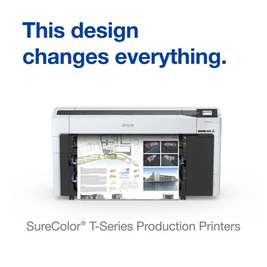 With revolutionary design and all front operation, Epson SureColor® T-Series high-speed production printers are engineered to deliver breakthrough performance. | Epson