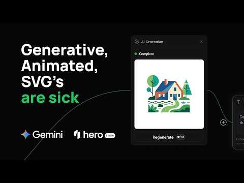 Generative SVG's with Animation with HeroUI & Gemini