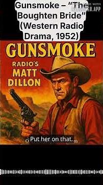 Gunsmoke – “The Boughten Bride” (Western Radio Drama, 1952) | Gunsmoke