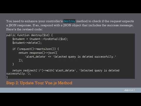 Redirecting with Messages in Laravel with Vue.js