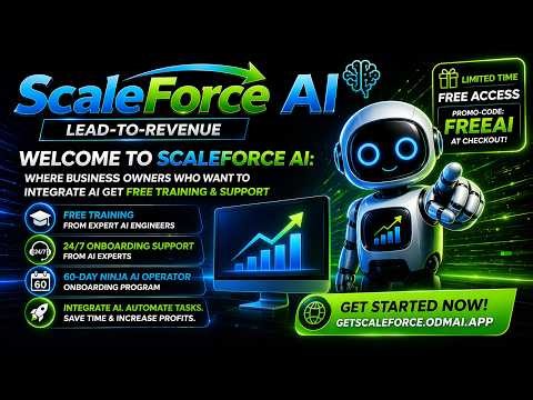 Welcome to ScaleForce AI: Where Business Owners Who Want to Integrate AI Get Free Training & Support