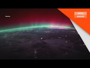 NASA rakaman Aurora Borealis dari stesen angkasa