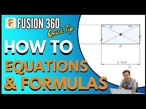 Fusion 360 - How To Use Equations and Formulas (Beginner Guide)