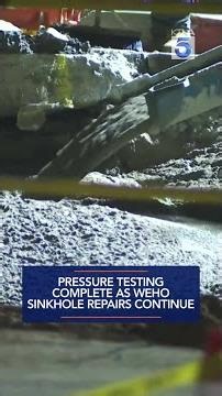 Pressure testing complete as WeHo sinkhole repairs continue
