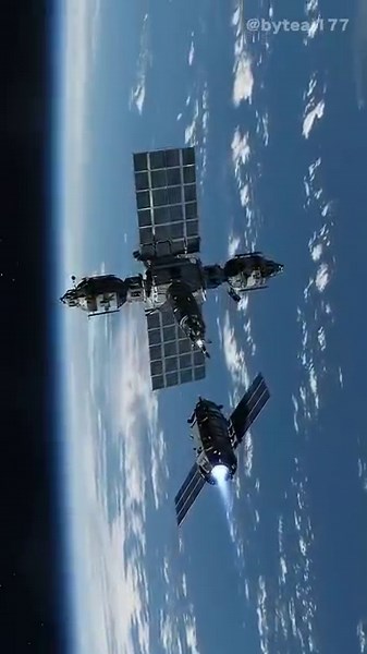 The Perfect Docking! 🛰️ Incredible Space Animation