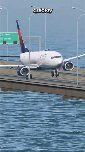 The pilot lost all engine power and had to try landing on a narrow bridge - Flight Simulator #plane