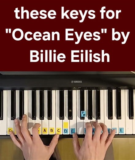 Ocean Eyes - Billie Eilish - piano tutorial