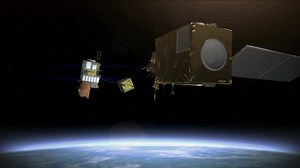 293K views · 606 reactions | A UK-based mission will be among the first to begin removing junk from space, grabbing it with a huge claw and moving it into an orbit that will see it burn up in the atmosphere. | Reuters | Facebook