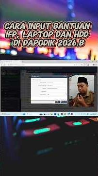 cara input bantuan ifp, laptop dan HDD di dapodik #dapodik #tutorial #operatorsekolah #dapodik2026