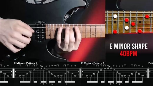 2-扫拨慢速跟练 Sweep Picking 手指机能提升～