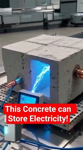 Concrete That Stores Power: MIT’s EC³ Explained #scienceshorts#scienceexperiment