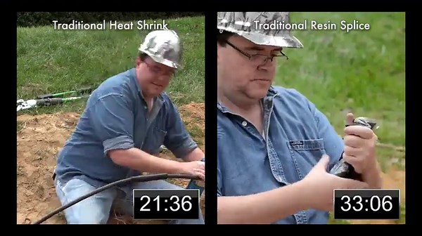 Polaris Direct Burial and Submersible in-Line Splicer/Reducer, ISW Series, 3/0-1/0 AWG Wire Range, 1/4" Hex, 0.94" Width, 1.78" Height, 7.05" Length, Blue